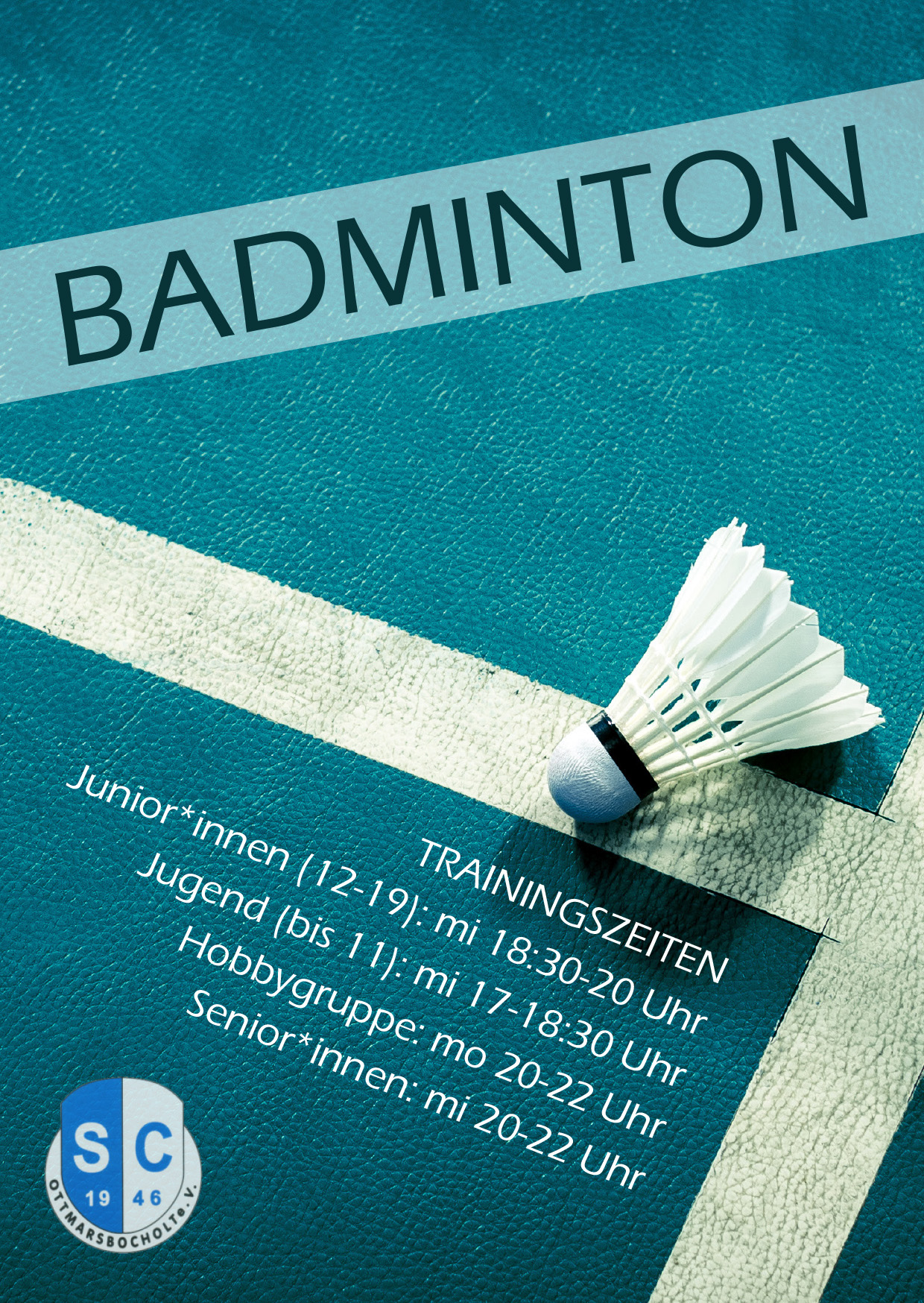 Badminton-Flyer Juli 2023